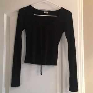 John Gaft Long Sleeve crop top